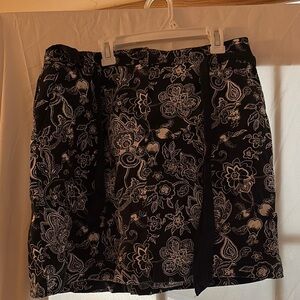 Karen Scott Black Bubble Mini Skirt Cocktail